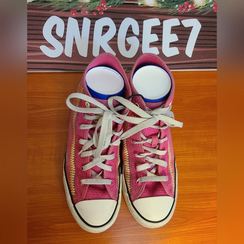 Kids Size 6.5 - Converse Chuck Taylor All Star Eva Lift High Tops embroidered - Picture 1 of 9